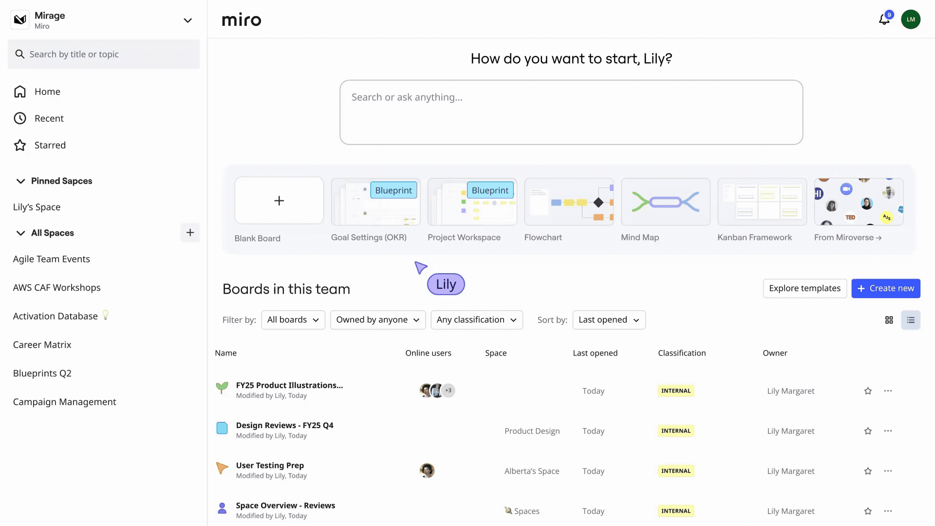 管理更灵活：Miro Spaces 共享权限升级